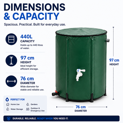 FoldaTank™ 440L Collapsible Water Tank